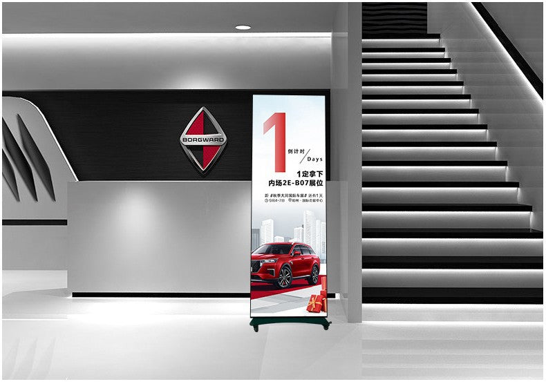 Indoor Poster Screen - Rear Maintenance of Sheet Metal Cabinet, 640mm * 1920mm Net Display Size (652mm * 2008mm Cabinet Enclosure), Create Eye-catching Displays Indoors (Price for reference)