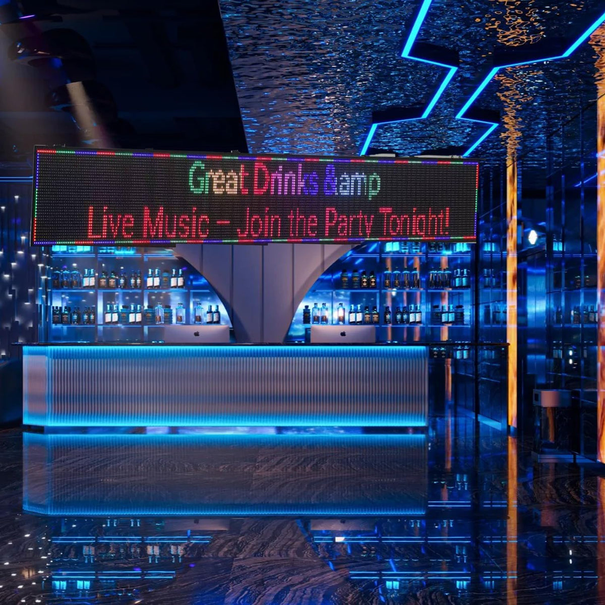 P10 Programmable LED Sign – Outdoor LED Sign – Programmable Scrolling Display with WiFi Control