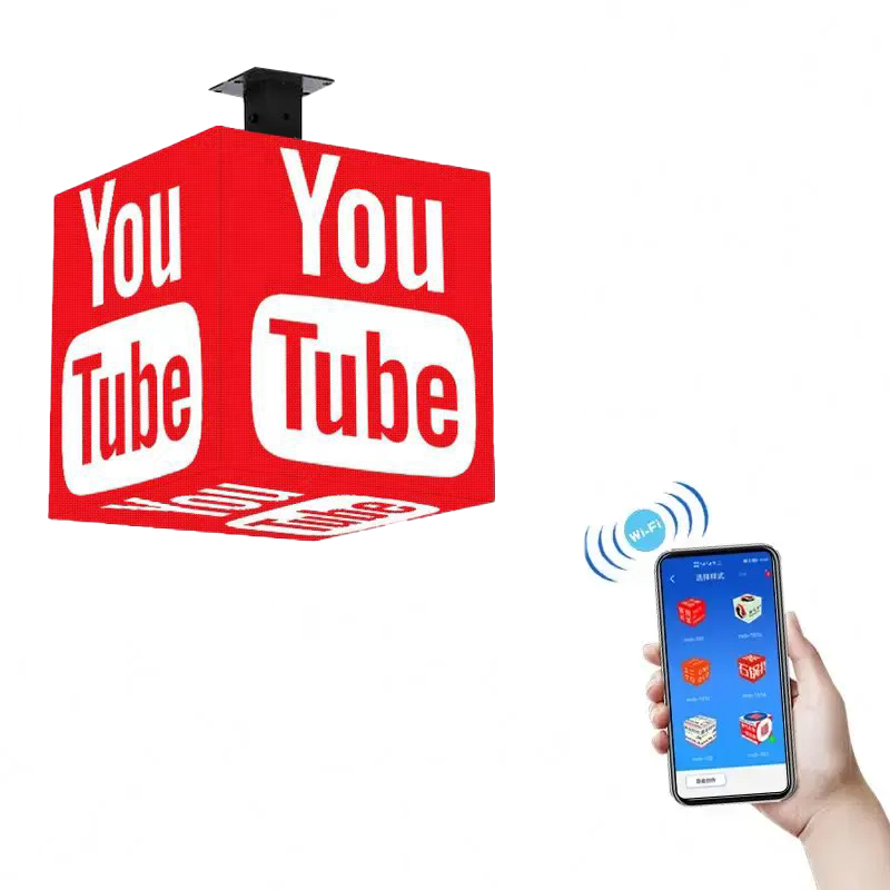 Outdoor Magic Cube Screen - Five-sided Hanging, Lighting up the Multi-dimensional Visual Feast in Outdoor Spaces(Price for reference)