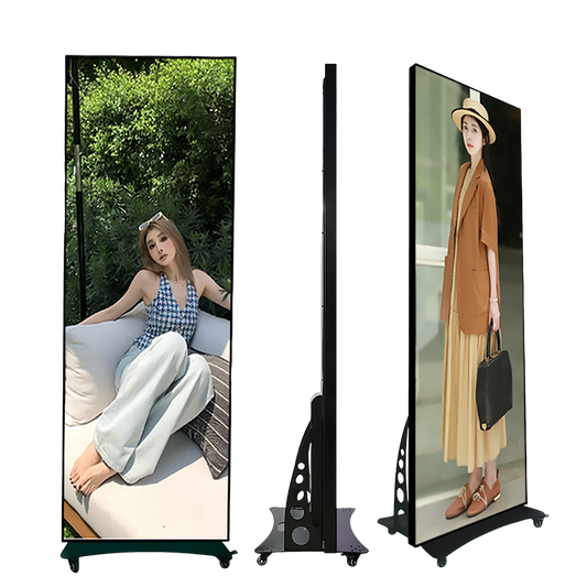 Indoor Poster Screen - Rear Maintenance of Sheet Metal Cabinet, 640mm * 1920mm Net Display Size (652mm * 2008mm Cabinet Enclosure), Create Eye-catching Displays Indoors (Price for reference)