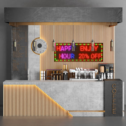 P10 Programmable LED Sign, Waterproof Full Color Outdoor Scrolling Display for Business, WiFi & USB Control