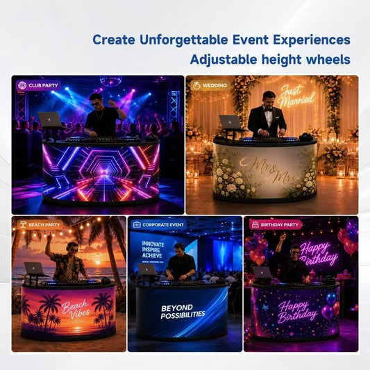 GOB LED Counter Display, Digital Bar Booth & Event Advertising Solution