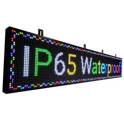 P10 Programmable LED Sign – Outdoor Scrolling Message Board with WiFi Control & 5000 Nit Brightness