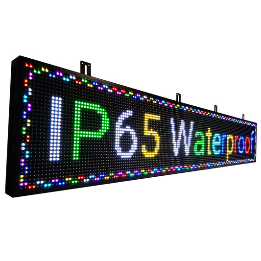 P10 Programmable LED Sign – Outdoor Scrolling Message Board with WiFi Control & 5000 Nit Brightness