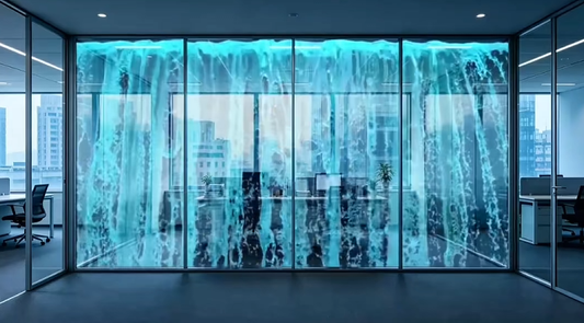 Holographic Invisible LED Display – 99% Transparent, ≤3mm Ultra-Thin Screen for Glass Curtain Walls & Retail Windows
