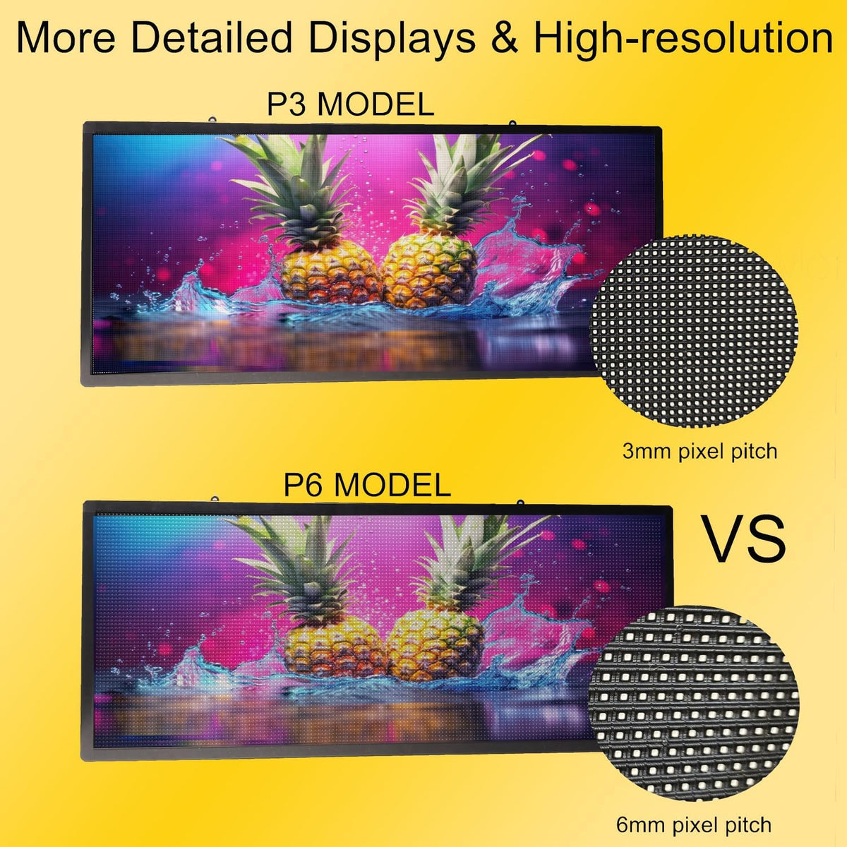 P3 P6 Programmable LED Sign – Outdoor Programmable Display with Video Support & WiFi Control
