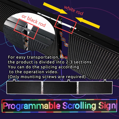 P10 Programmable LED Sign – Outdoor Scrolling Message Board with WiFi Control & 5000 Nit Brightness
