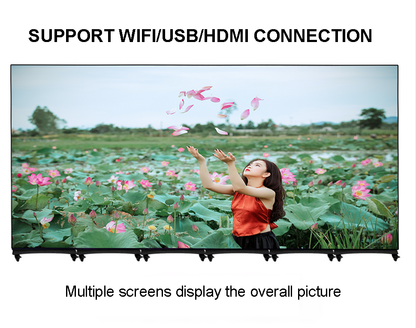 Indoor Poster Screen - Front Maintenance with Die-casting Aluminum Cabinet, 640mm * 1920mm Net Display (658mm * 2000mm Cabinet), Available in Folding and Conventional Versions (Price for reference)