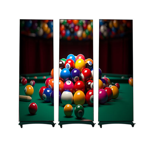 Outdoor Mobile Poster Screen - Rear Maintenance with Multiple Cabinet Types, 640mm * 1920mm Net Display Size, A Great Helper for Flexible Outdoor Display (Price for reference)