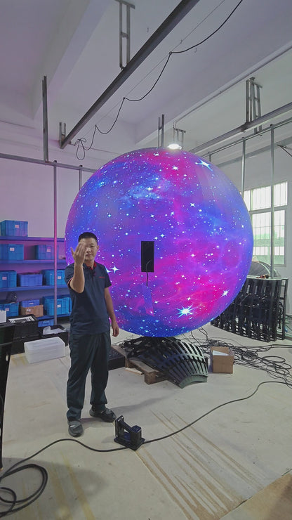 Indoor Spherical Screen, Creating a Unique Visual Focus in the Space (Price for reference)