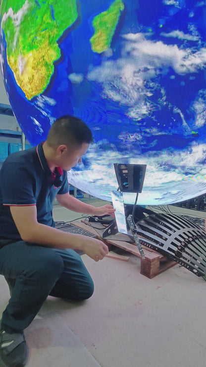 Indoor Spherical Screen, Creating a Unique Visual Focus in the Space (Price for reference)